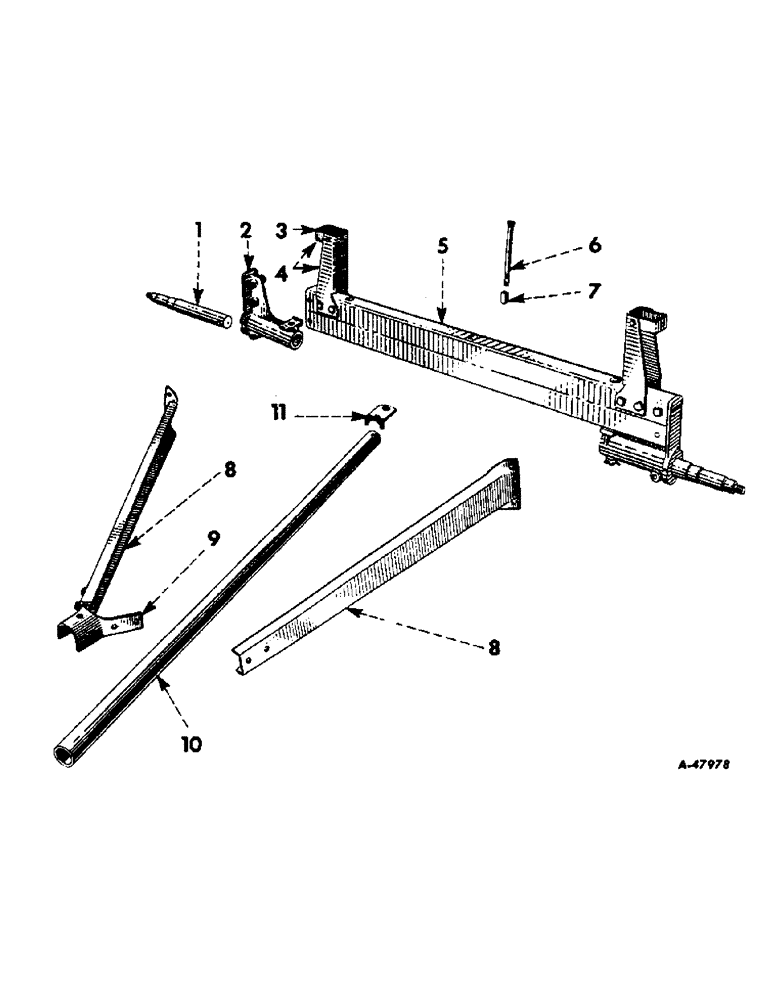 Схема запчастей Case IH VARIOUS - (B-045) - CHASSIS, REAR END 