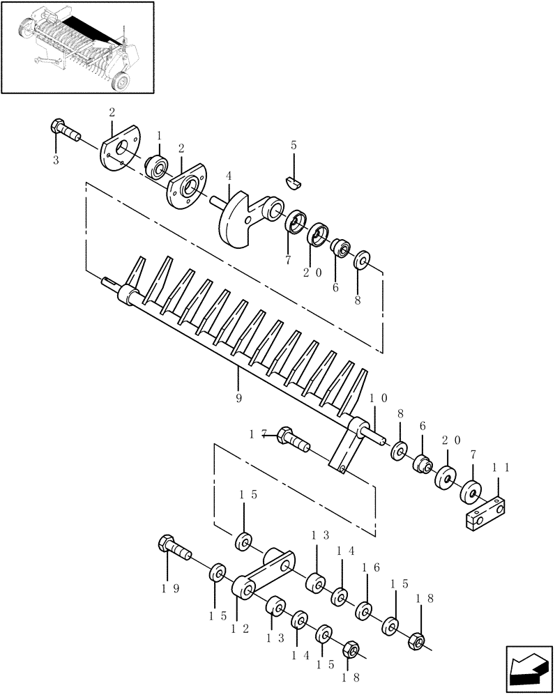 Схема запчастей Case IH RBX461 - (083) - WIDE PICKUP, FEEDER (60) - PRODUCT FEEDING