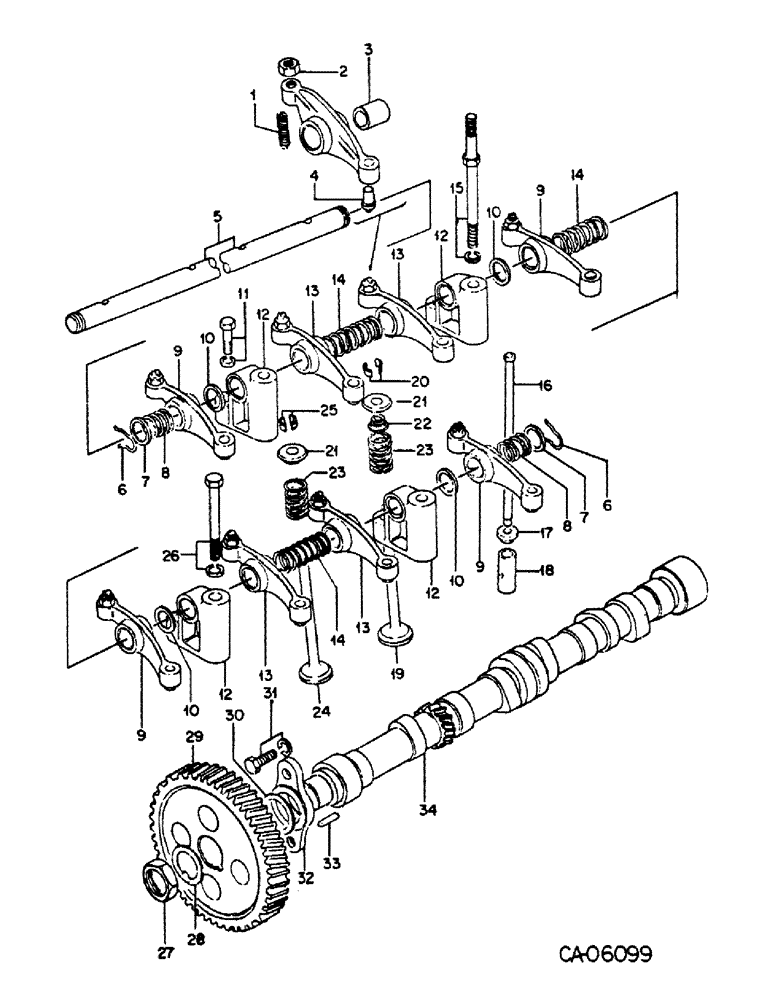 Схема запчастей Case IH 4150 - (12-09) - POWER, CAMSHAFT, MAZDA ENGINE (04) - Drive Train