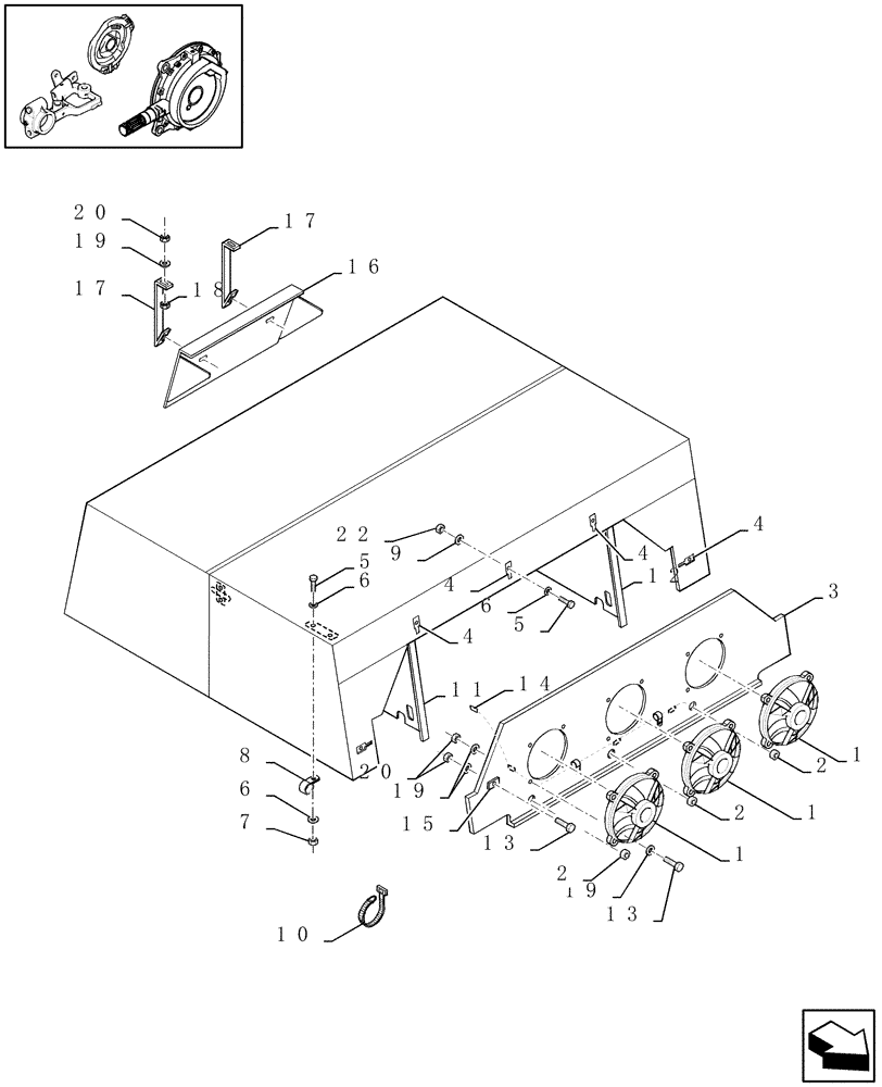 Схема запчастей Case IH LBX331P - (15.09[01]) - KNOTTER FANS (15) - KNOTTER /WRAPPER