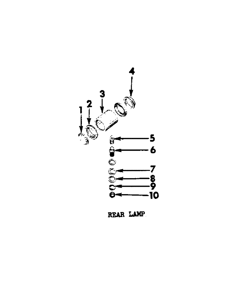 Схема запчастей Case IH B275 - (052[A]) - ELECTRICAL SYSTEM, REAR LAMP (06) - ELECTRICAL SYSTEMS