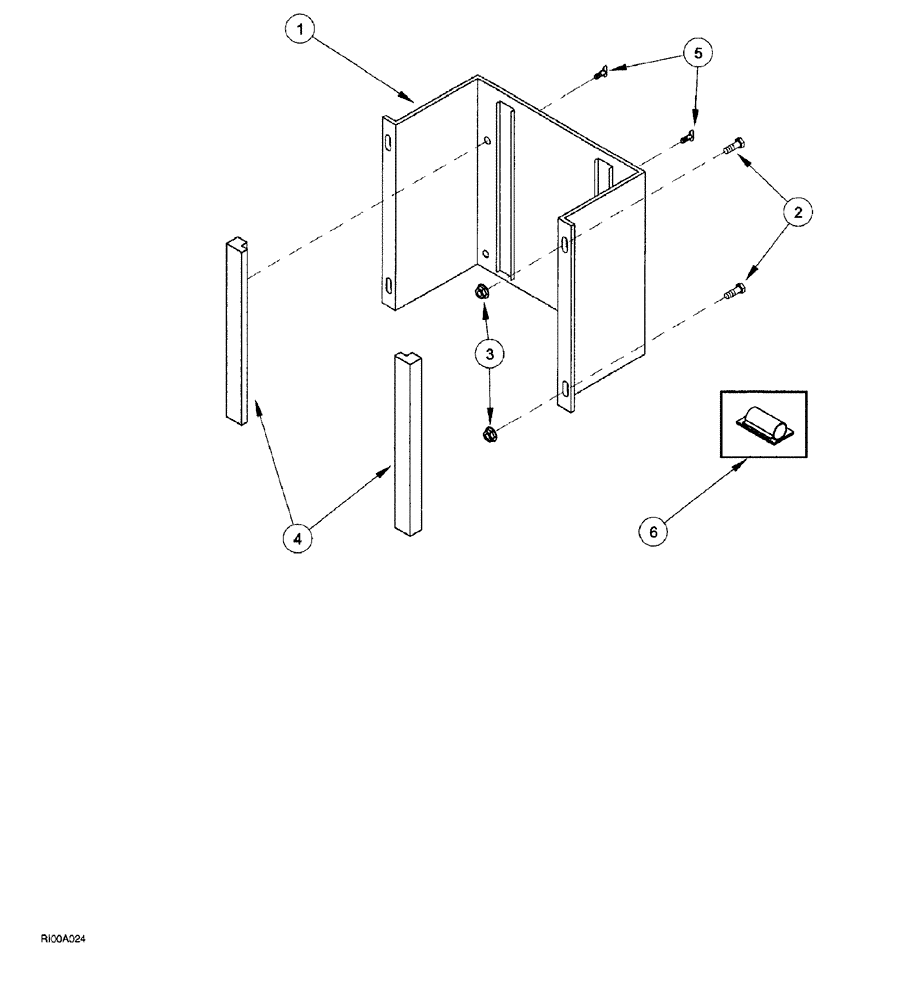 Схема запчастей Case IH AFS - (03-18) - RECEIVER MOUNTING BRACKETS (1600 SERIES AND 2100, 2300 SERIES COMBINES AND TRACTORS AFTER YEAR 1998) (55) - ELECTRICAL SYSTEMS