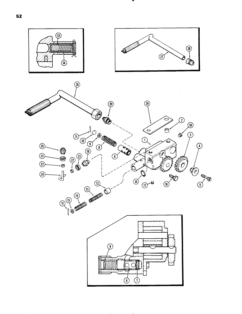 Схема запчастей Case IH 1270 - (052) - OIL PUMP, (451BDT) DIESEL ENGINE (02) - ENGINE