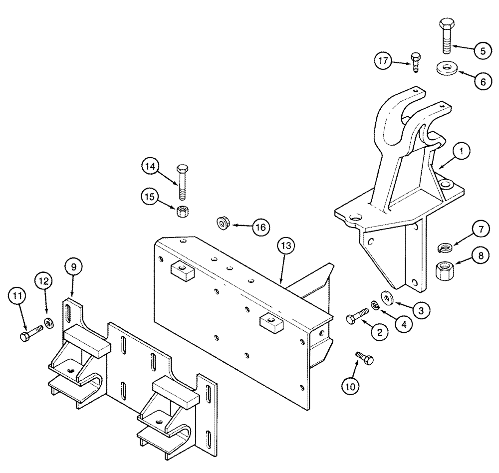 Схема запчастей Case IH CPX610 - (09A-27) - DRUM LIFT SUPPORT (13) - PICKING SYSTEM