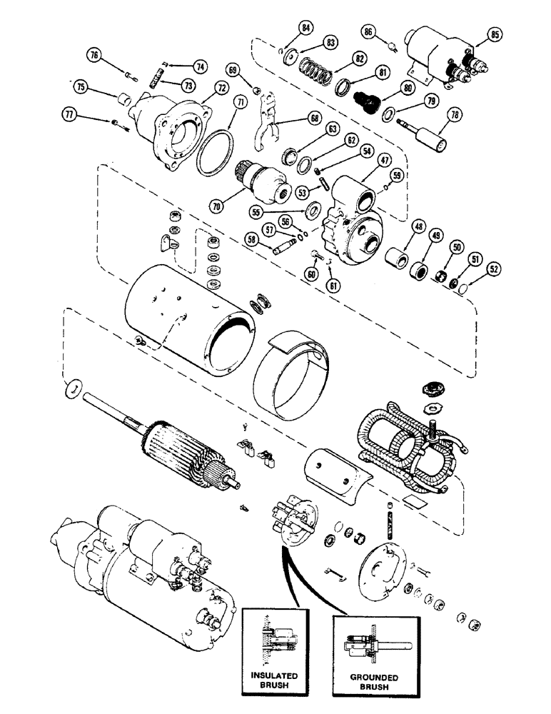 Схема запчастей Case IH 2470 - (112) - STARTER, CONTD (04) - ELECTRICAL SYSTEMS