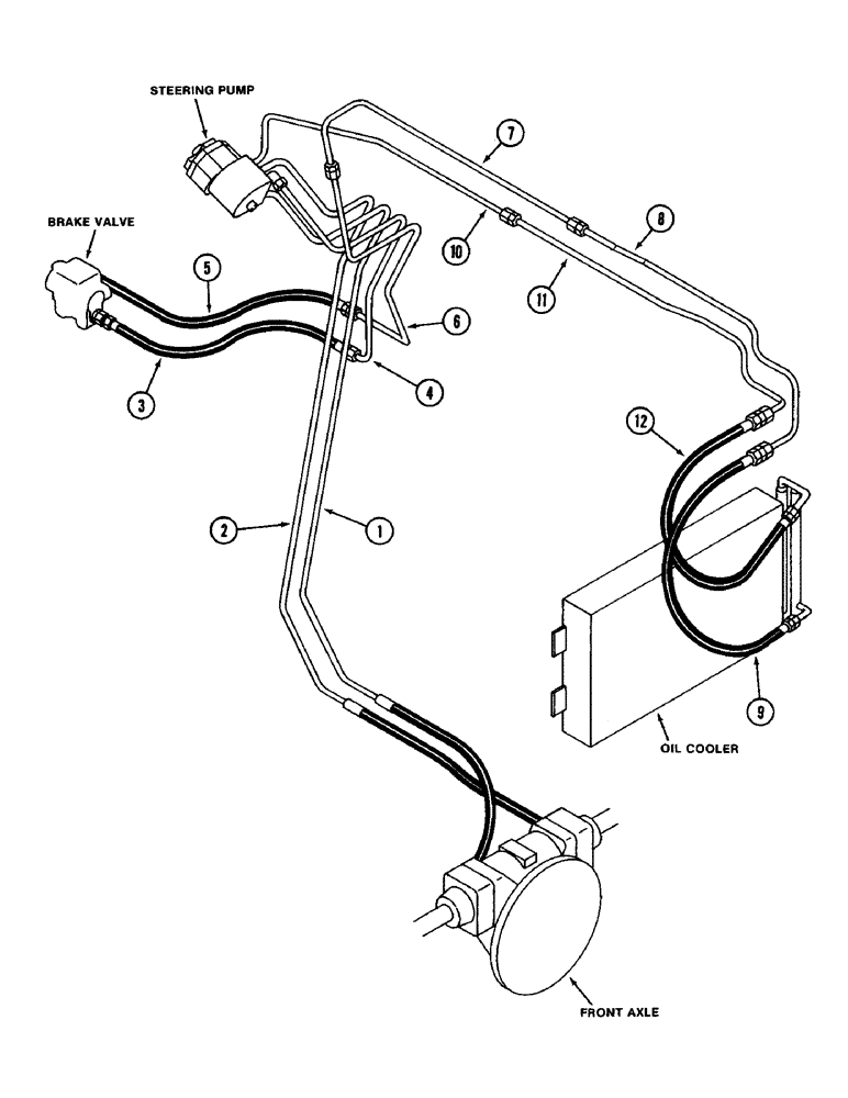 Схема запчастей Case IH 3594 - (1-16) - PICTORIAL INDEX, STEERING HYDRAULICS (00) - PICTORIAL INDEX