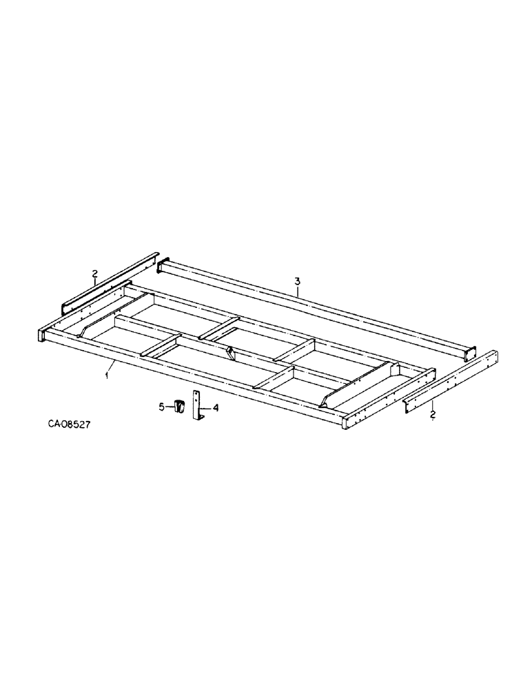 Схема запчастей Case IH 6500 - (B-03) - FRAME, 14 FOOT 