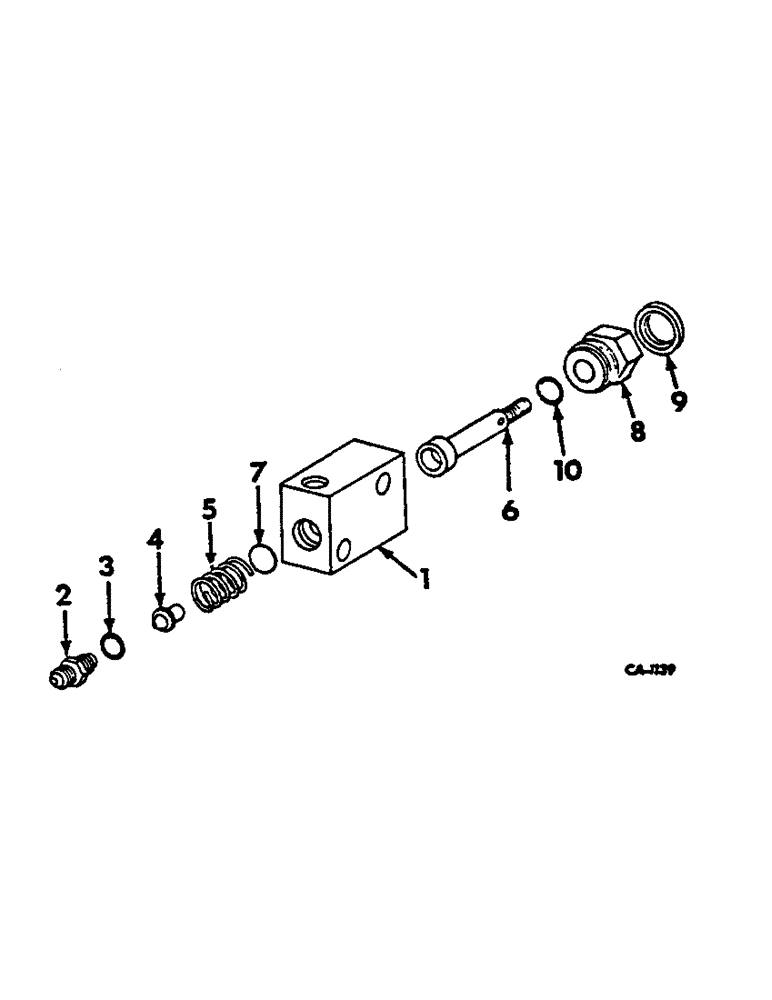 Схема запчастей Case IH 2400 - (07-88) - FOOT-N-INCH VALVE (04) - Drive Train