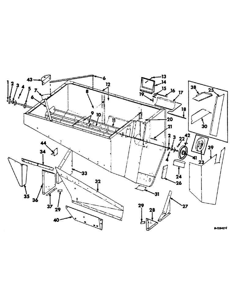 Схема запчастей Case IH 403 - (120) - GRAIN TANK (80) - CROP STORAGE/UNLOADING