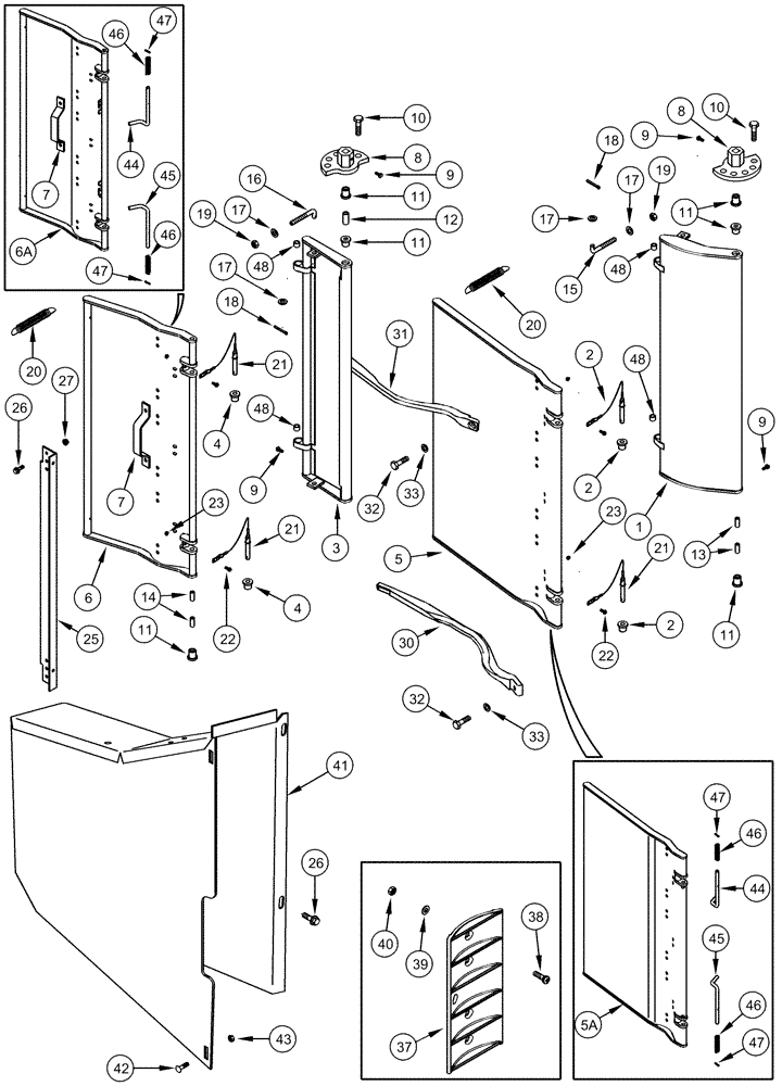 Схема запчастей Case IH CPX610 - (09A-24A) - PLANT COMPRESSOR - ASN JJC0250100 (13) - PICKING SYSTEM