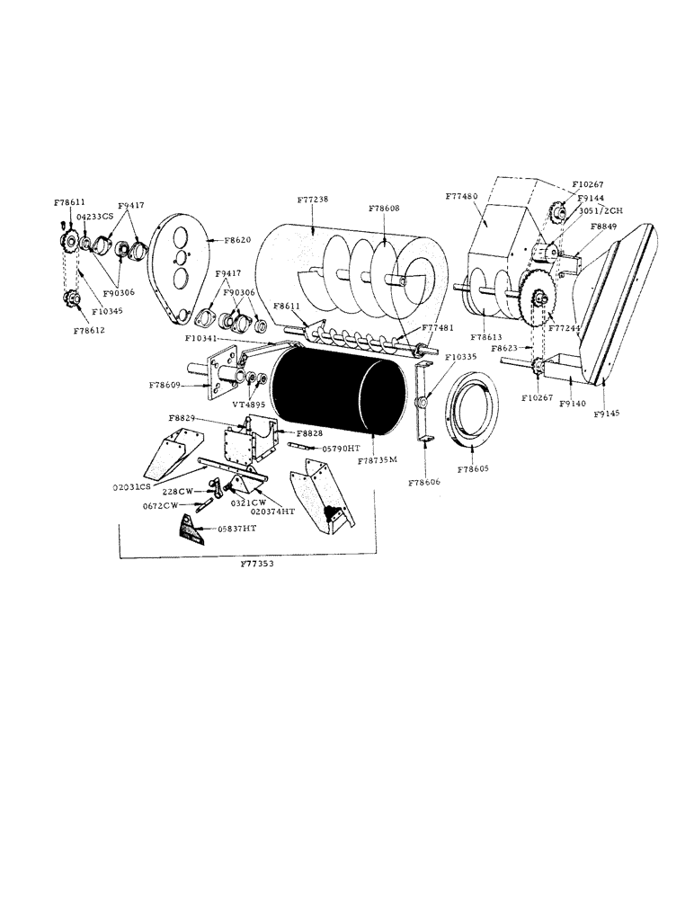 Схема запчастей Case IH 800 - (118) - ROTO CLEANER ATTACHMENT, BAGGER ATTACHMENT (80) - CROP STORAGE/UNLOADING