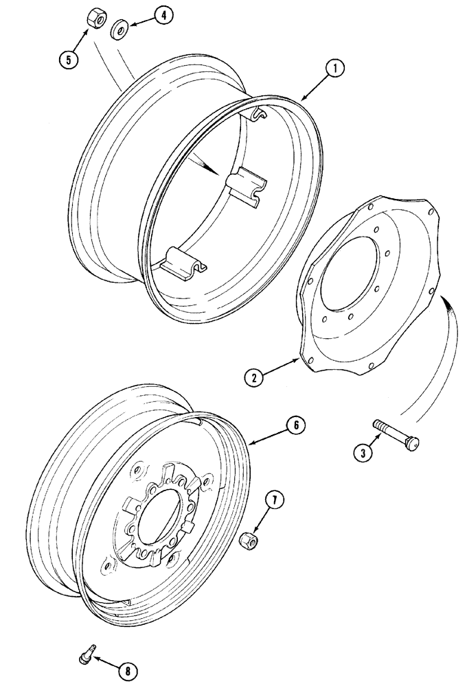 Схема запчастей Case IH MX90C - (05-26) - FRONT WHEELS (05) - STEERING