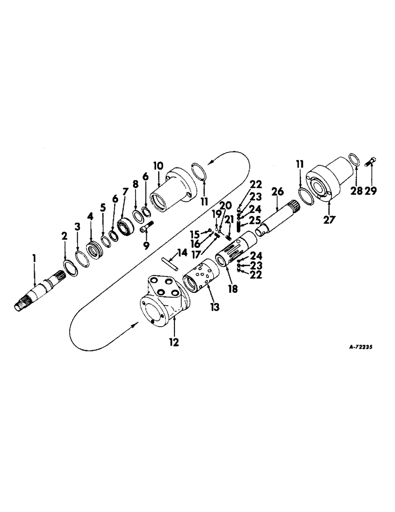 Схема запчастей Case IH 2404 - (083) - STEERING MECHANISM, POWER STEERING UNIT, INTERNATIONAL SERIES Steering Mechanism