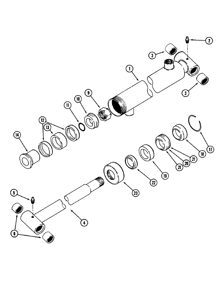 Схема запчастей Case IH 10QA - (8-14) - BOOM CYLINDER, 10QA LOADER, 2 X 24 INCH (08) - HYDRAULICS