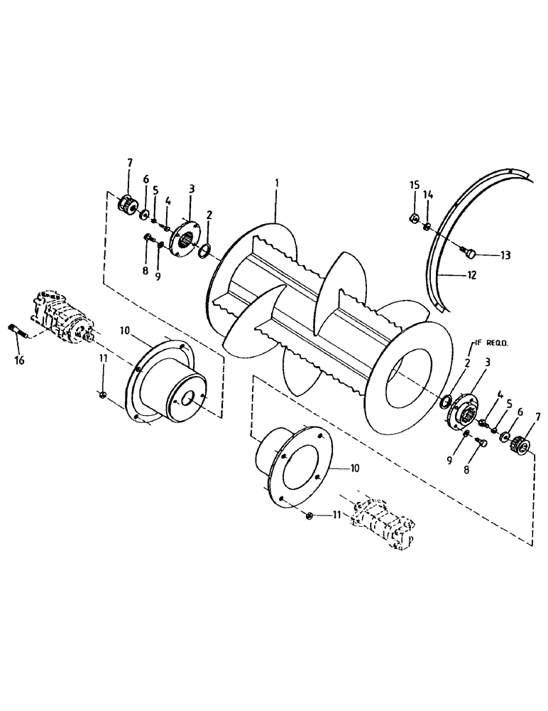 Схема запчастей Case IH 7000 - (A02-50) - FINNED ROLLER, LEG BASECUTTER Mainframe & Functioning Components