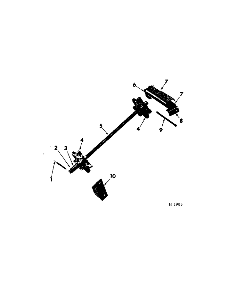 Схема запчастей Case IH 275 - (L-05[A]) - FRONT APRON SHAFT 