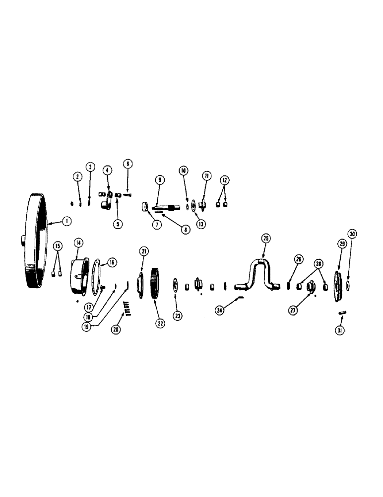 Схема запчастей Case IH 133 - (16) - FLYWHEEL 