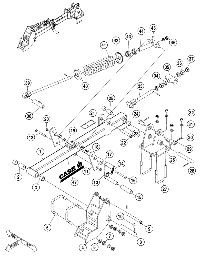 Схема запчастей Case IH HEAVY - (06) - MAIN ARM FRAME 