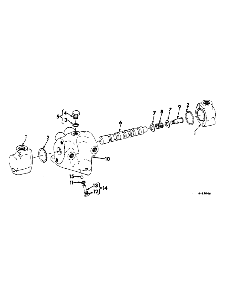 Схема запчастей Case IH 622 - (J-06) - STEERING MECHANISM, POWER STEERING VALVE ASSEMBLY, STEERING Steering Mechanism