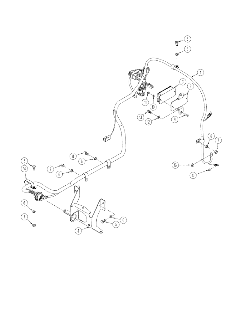 Схема запчастей Case IH STX440 - (04-22) - HARNESS ENGINE (04) - ELECTRICAL SYSTEMS