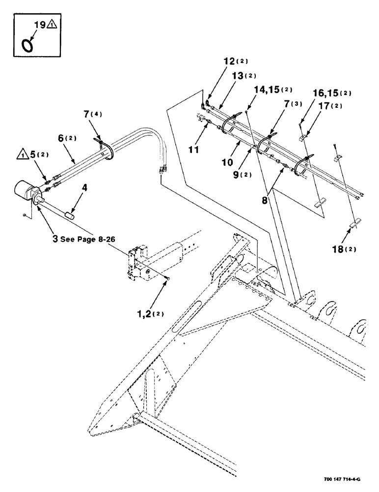 Схема запчастей Case IH 425 - (8-24) - HYDRAULIC REEL DRIVE ASSEMBLY, 30 FOOT (35) - HYDRAULIC SYSTEMS