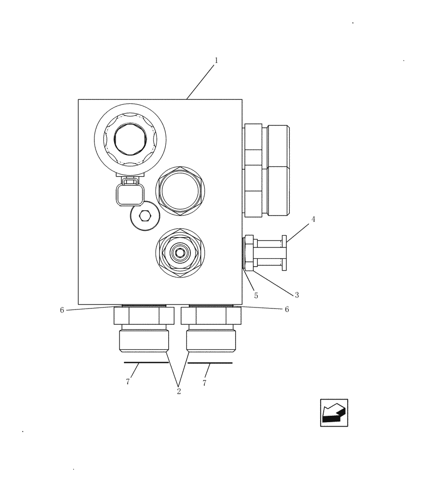 Схема запчастей Case IH 8010 - (35.910.08[01]) - VALVE, CLEANING FAN (35) - HYDRAULIC SYSTEMS