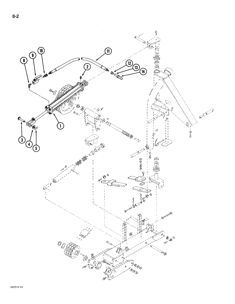 Схема запчастей Case IH 3205 - (8-2) - HYDRAULIC SYSTEM (08) - HYDRAULICS