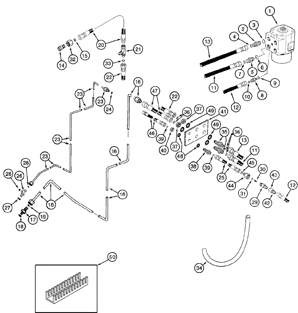 Схема запчастей Case IH CPX420 - (05-02) - HYDRAULICS - STEERING (04) - STEERING