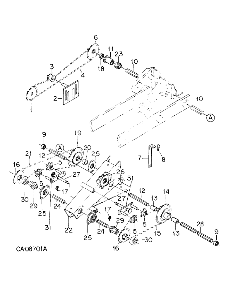 Схема запчастей Case IH 800 - (06-13) - DRIVE, SEED DRIVE, UNITS W, X AND Y (06) - POWER TRAIN