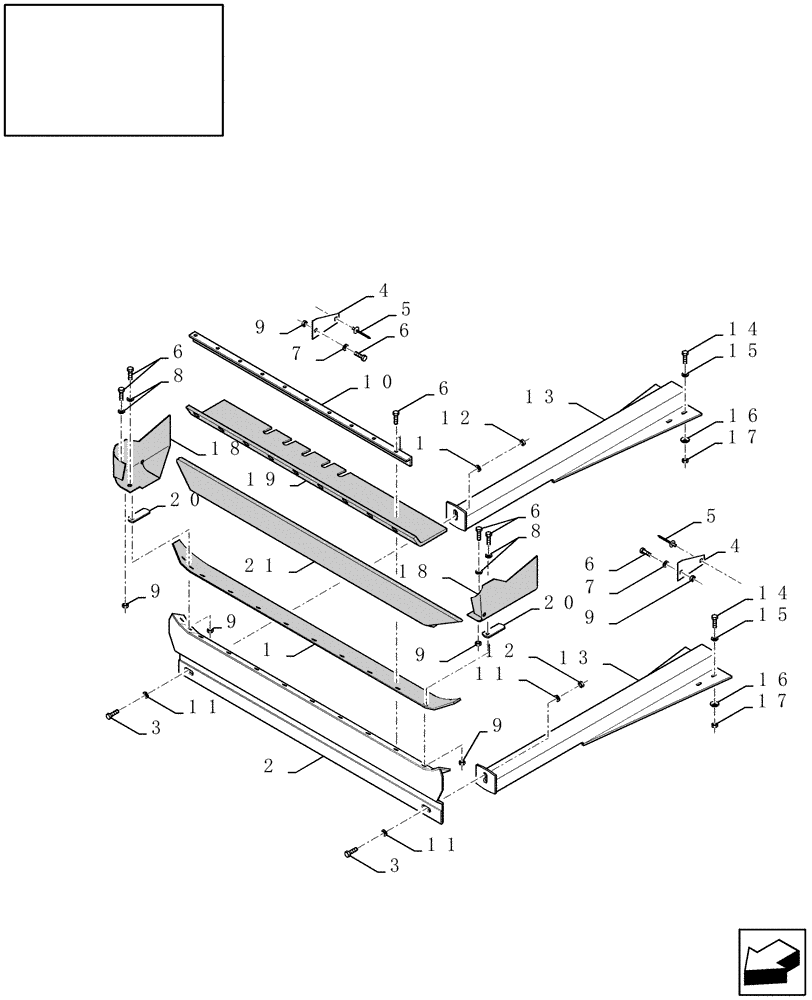 Схема запчастей Case IH 9010 - (74.110.04[02]) - GRAIN PAN, SUPPORTS & SEALS - 9010 (74) - CLEANING