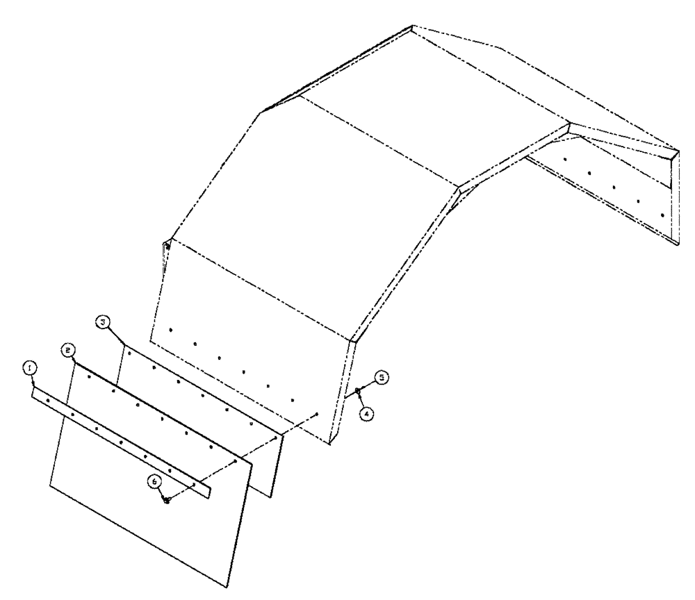 Схема запчастей Case IH FLX4330 - (10-007) - MUD FLAP PACKAGE, 73” Options