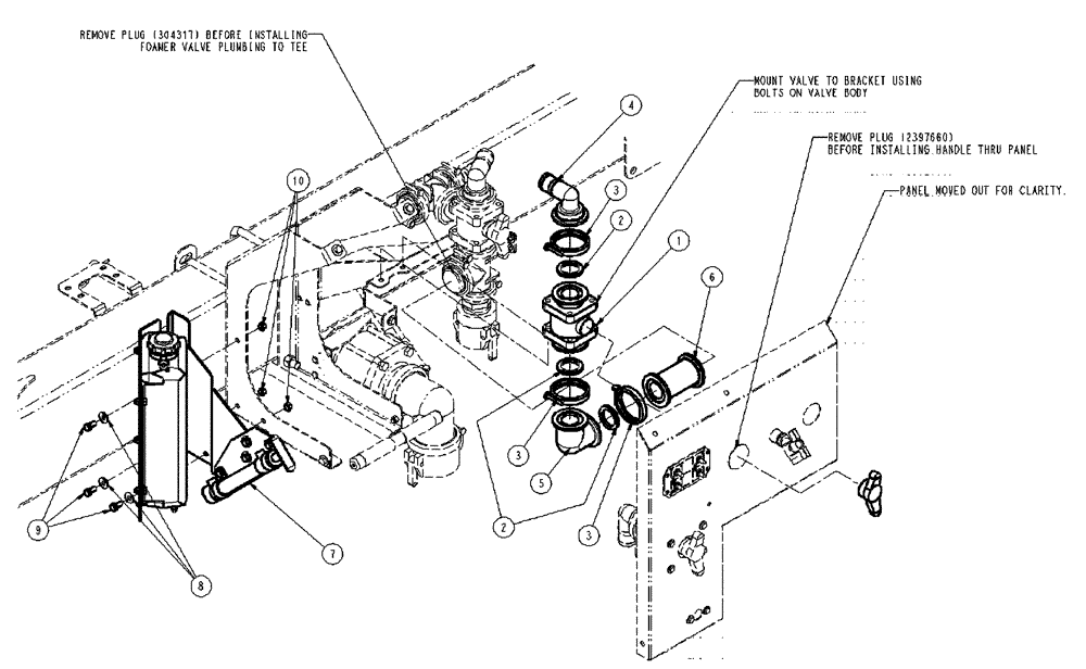 Схема запчастей Case IH SPX4410 - (11-034) - FOAMER STATION GROUP Options