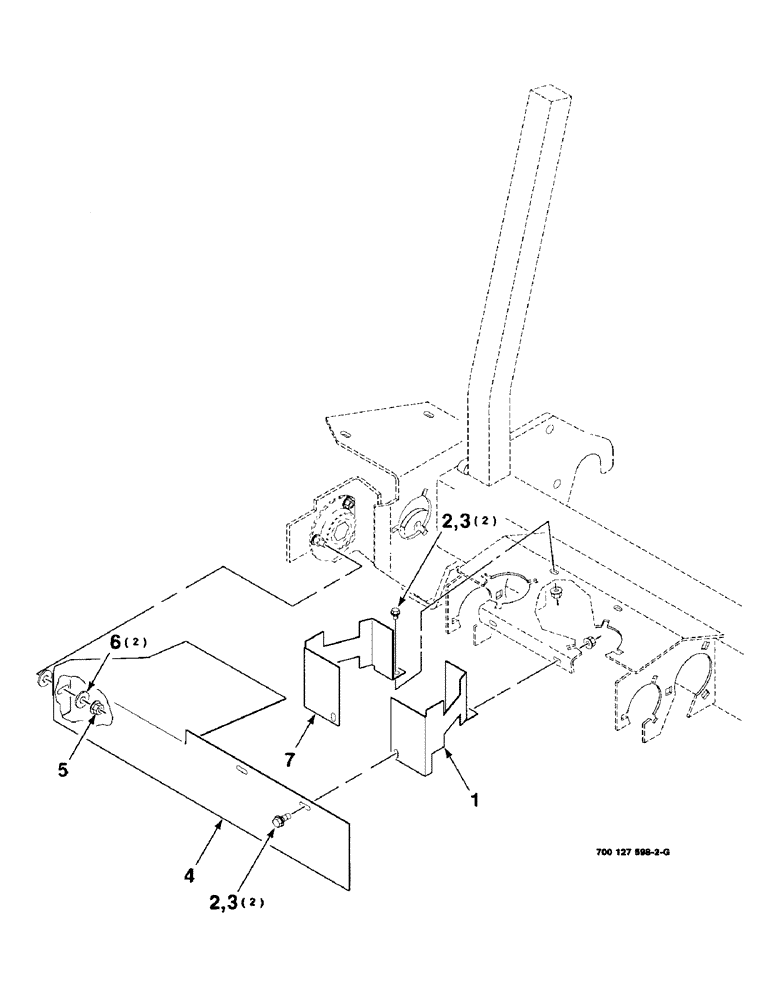 Схема запчастей Case IH 8750 - (7-8) - GATHERING SHIELDS ASSEMBLY (58) - ATTACHMENTS/HEADERS