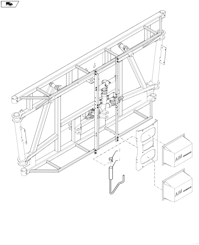 Схема запчастей Case IH 4430 - (55.635.14) - BYPASS MODULE, AIM COMMAND, ALL BOOMS (55) - ELECTRICAL SYSTEMS