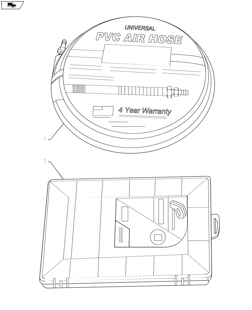 Схема запчастей Case IH 4420 - (11-059) - ROADSIDE EMERGENCY KIT Options