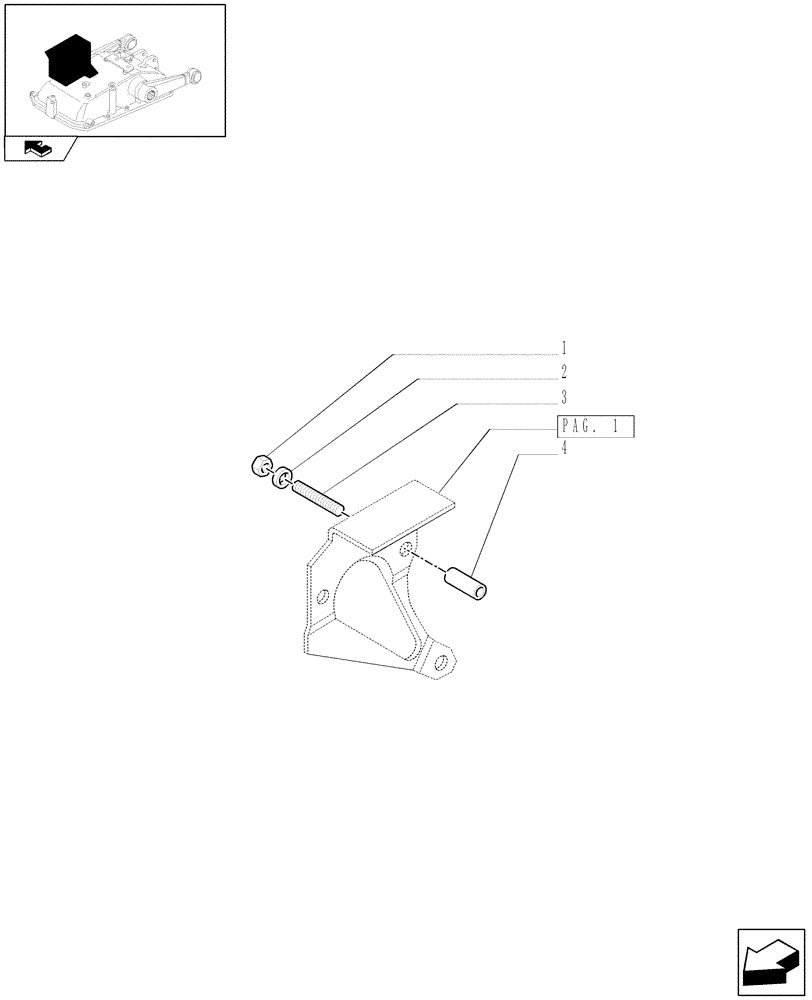 Схема запчастей Case IH FARMALL 75C - (1.82.5[02]) - LIFT CONTROL (07) - HYDRAULIC SYSTEM