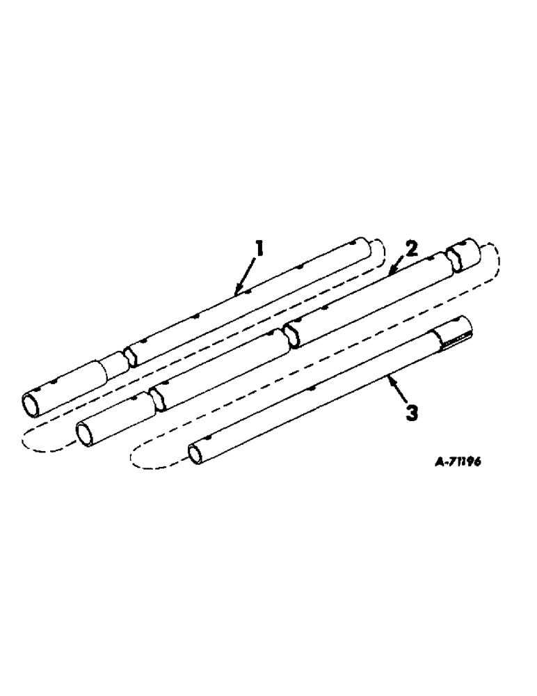 Схема запчастей Case IH VARIOUS - (B-091) - TELESCOPING REACH POLE, BOLSTER BLOCK ATTACHMENT 