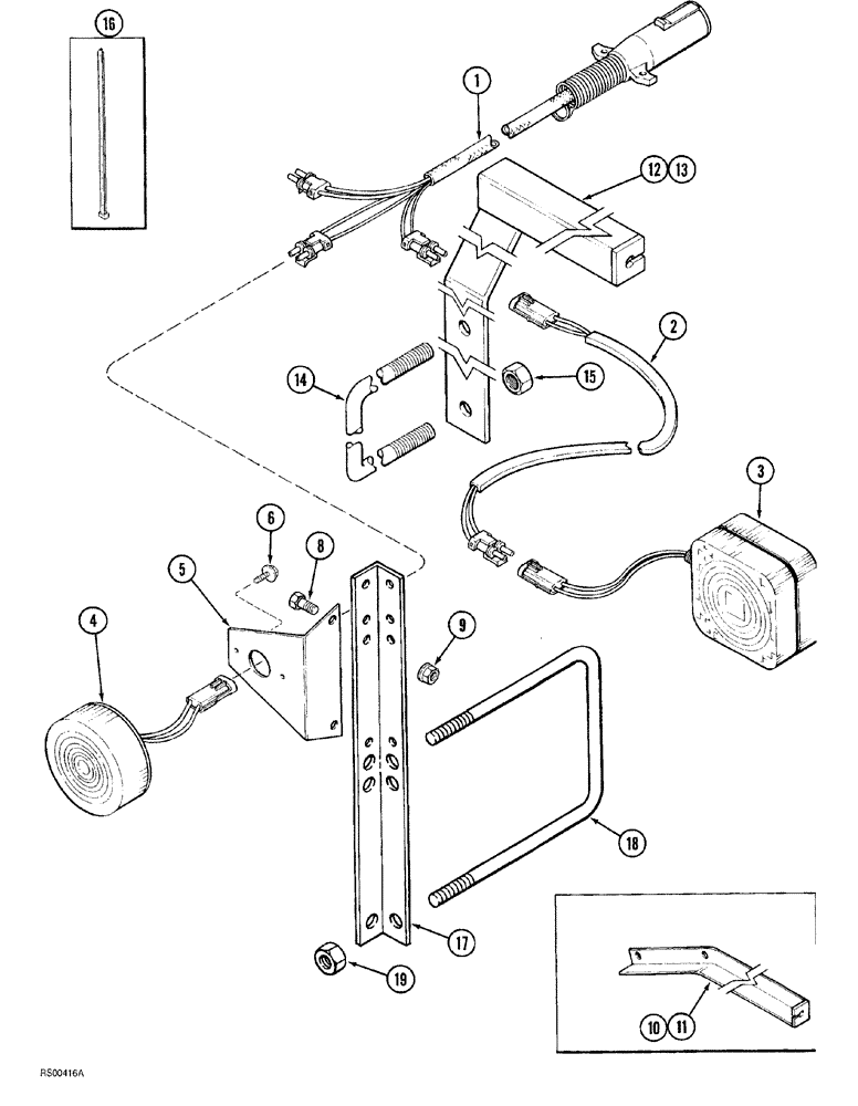 Схема запчастей Case IH 1830 - (04-002) - WIRING HARNESS AND LAMPS No Description