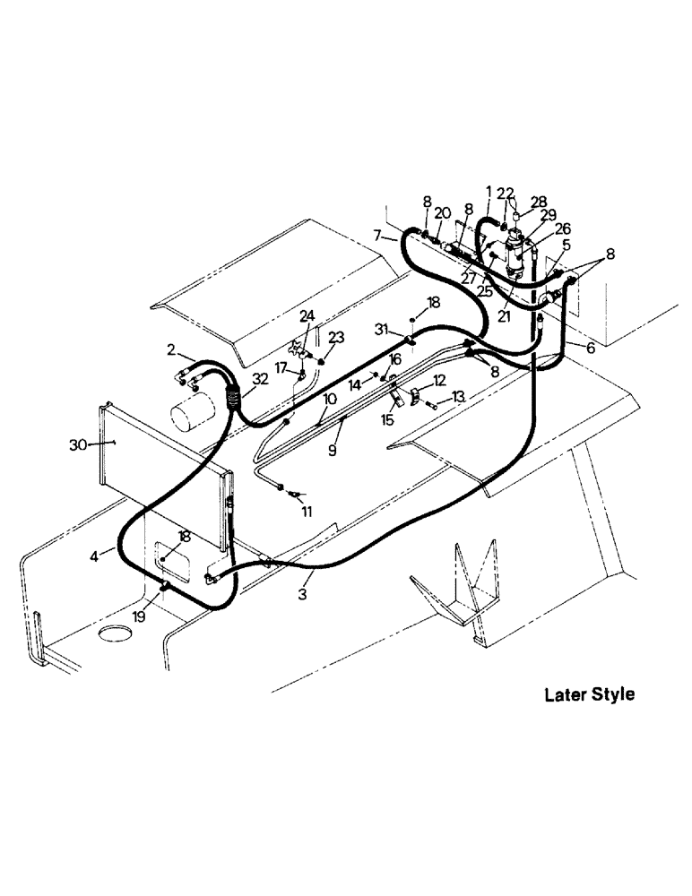 Схема запчастей Case IH PTA270 - (03-10) - A/C & HEATER PLUMBING, CUMMINS 903 ENGINE (03) - Climate Control