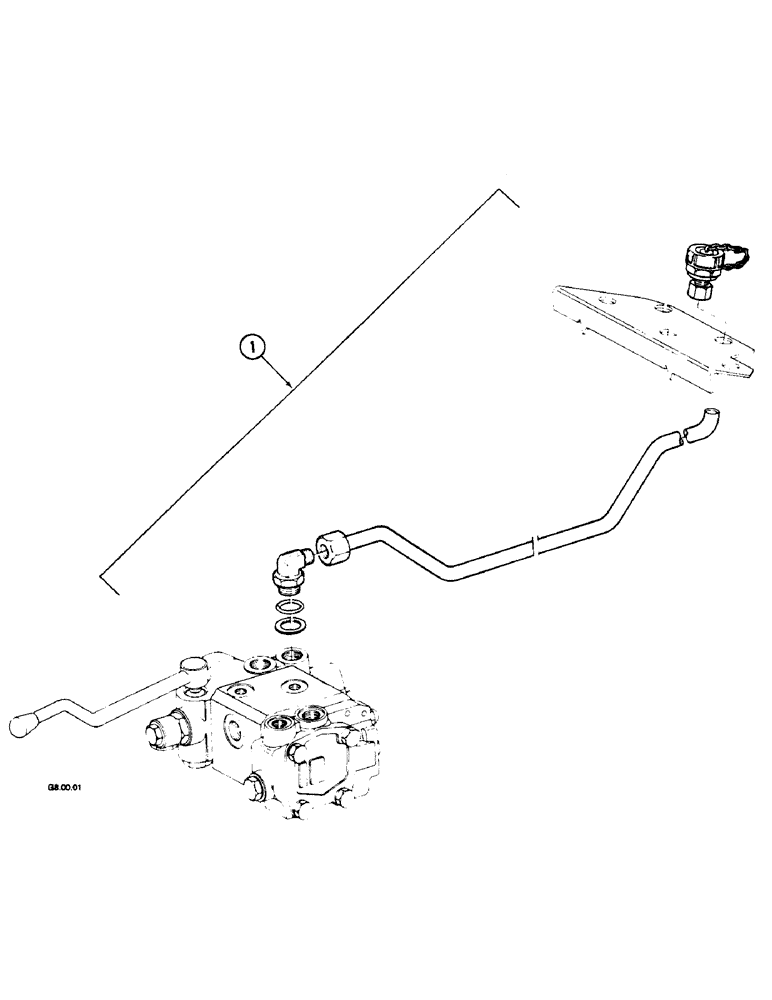 Схема запчастей Case IH 2150 - (8-66) - FIRST BANK AUXILIARY VALVE, DOUBLE ACTING AUXILIARY HYDRAULIC VALVE (08) - HYDRAULICS