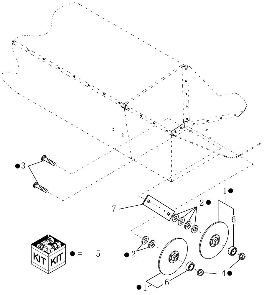 Схема запчастей Case IH DC132F - (18.03) - ROLLING CROP DIVIDER Attachments