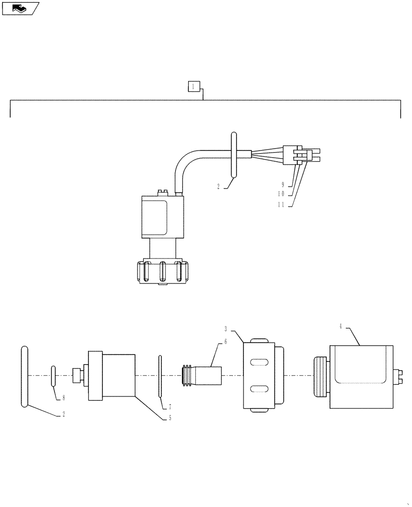 Схема запчастей Case IH 4430 - (55.635.19) - TEE-JET AIM COMMAND SOLENOID (55) - ELECTRICAL SYSTEMS