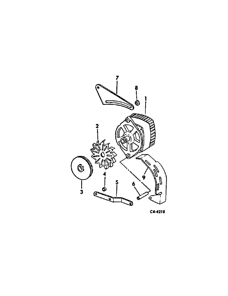 Схема запчастей Case IH 574 - (08-03) - ELECTRICAL, ALTERNATOR-GENERATOR CONNECTIONS (06) - ELECTRICAL