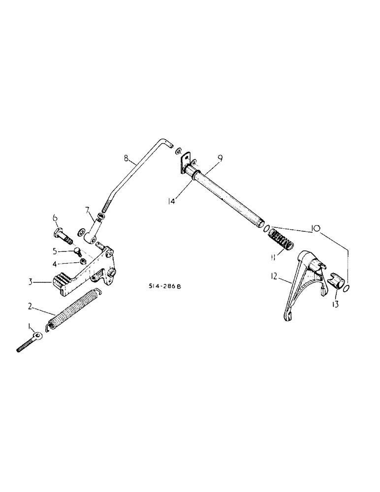 Схема запчастей Case IH 484 - (07-11) - DRIVE TRAIN, DIFFERENTIAL LOCK (04) - Drive Train