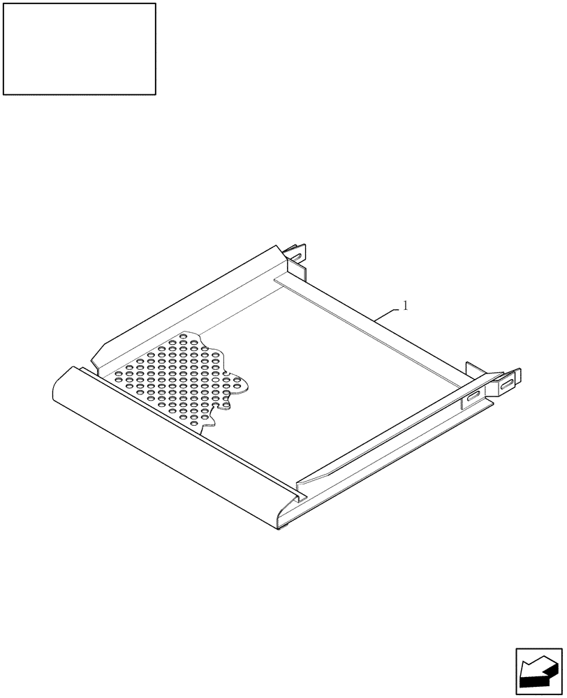 Схема запчастей Case IH 7120 - (74.118.08) - LOWER SIEVE, INTERCHANGEABLE, FRAME, BLANK (74) - CLEANING