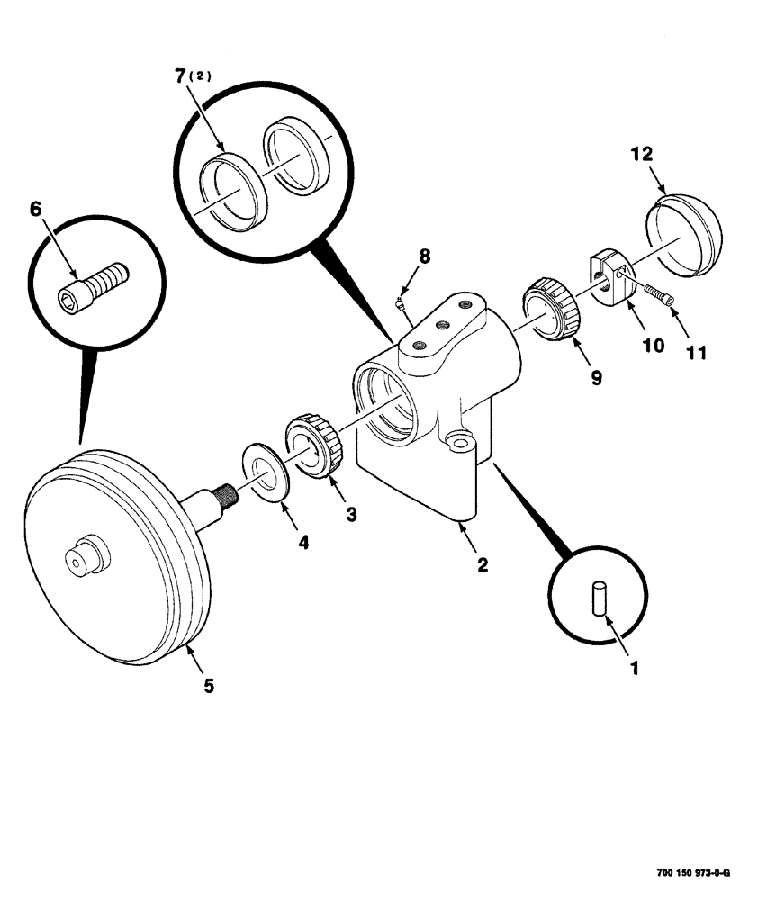 Схема запчастей Case IH 525 - (02-012) - CRANK ASSEMBLY (58) - ATTACHMENTS/HEADERS