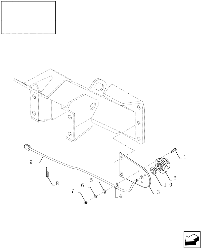 Схема запчастей Case IH 8120 - (55.100.32) - ELECTRICS ON HITCH (55) - ELECTRICAL SYSTEMS