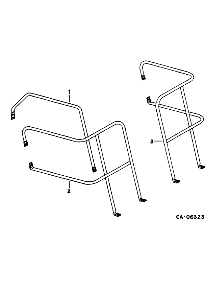 Схема запчастей Case IH 1420 - (20-05) - SEPARATOR, REAR HANDRAILS Separation