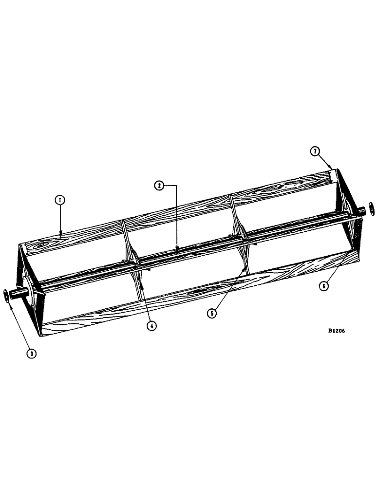 Схема запчастей Case IH 1060 - (010) - REEL, FOUR BAT (58) - ATTACHMENTS/HEADERS