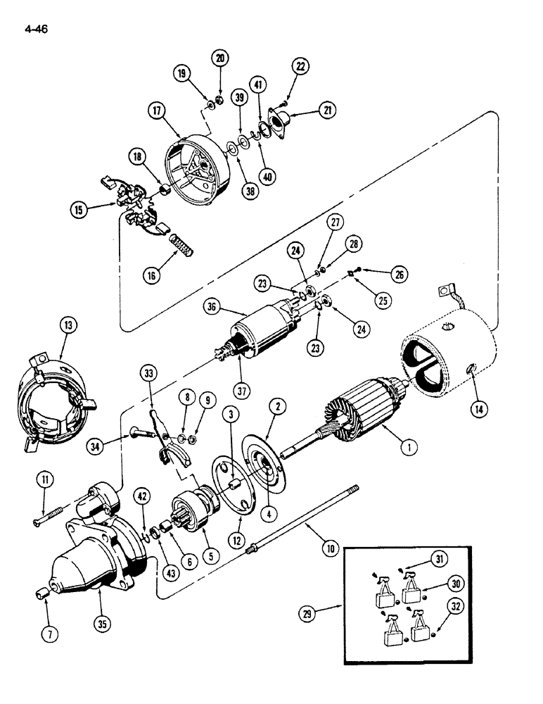 Схема запчастей Case IH 1620 - (4-046) - FEEDER REVERSER MOTOR (06) - ELECTRICAL